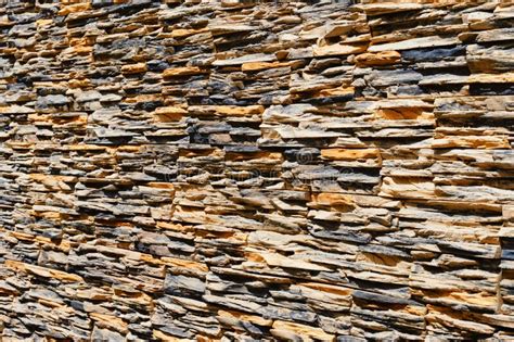 Decorative Stone Wall And Corner For Background Or Texture Stock Image