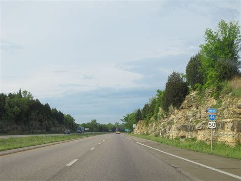 Missouri Interstate 44 Westbound Cross Country Roads