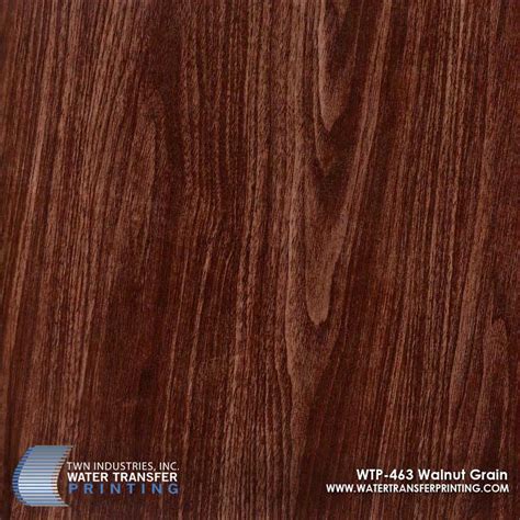 Walnut Grain Hydrographic Film Features A Realistic Stained Walnut Wood
