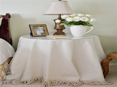 glass side tables  bedroom grass skirt tablecloth