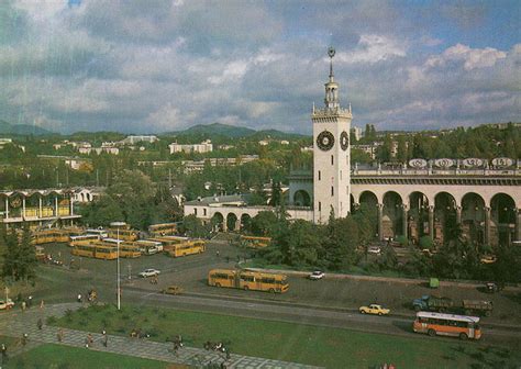 Railway Station Sochi 1983 Number 7251 Project Old Postcards