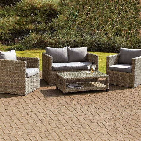 Enjoy summery meals with your family with one of our stylish garden dining sets. http://www.dunelm.com/product/arabian-deluxe-four-seat-conversation-set-1000061497 | Garden ...