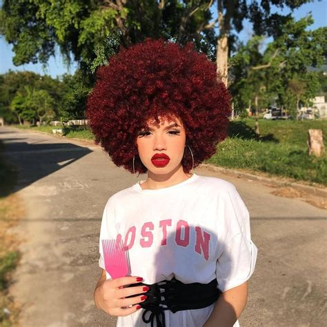African American Red Half Red Half Black Hair Black Girl - Hair Style