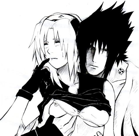 Rule 34 Artist Request Behind Female Forehead Protector Human Male Monochrome Naruto Sakura