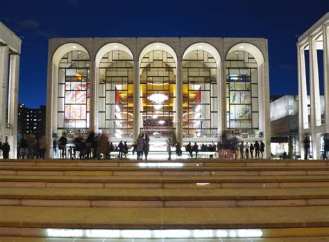 World Famous Metropolitan Opera House At Lincoln Center New York