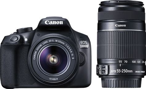 Canon Eos 1300d Dslr Camera Body With Dual Lens Ef S 18 55 Mm Is Ii