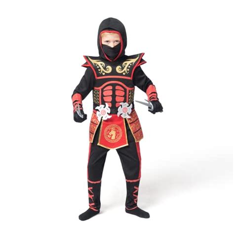 Best Hot Sale Spooktacular Creations Red Ninja Costume For Kids Boys