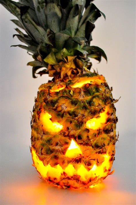How To Carve A Pineapple Jack O Lantern Popsugar Food