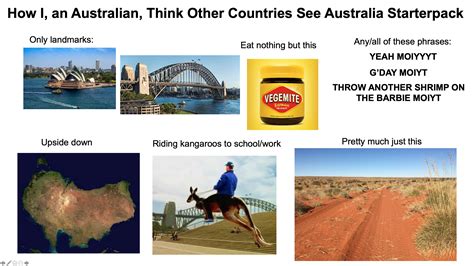 How I An Australian Think Other Countries See Australia Starterpack
