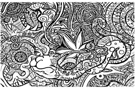 Psychedelic Coloring Pages For Adults | Visit For More | Abstract