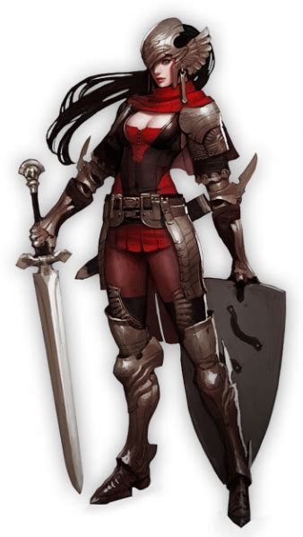 Vindictus Fiona Concept Art Characters Warrior Woman Female Knight