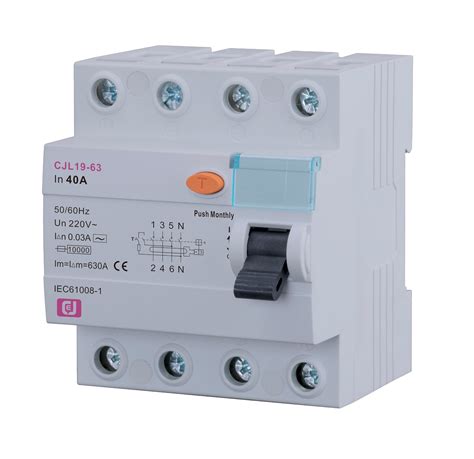 Residual Current Circuit Breaker Rccb Elcb Electromagnetic Ac Type