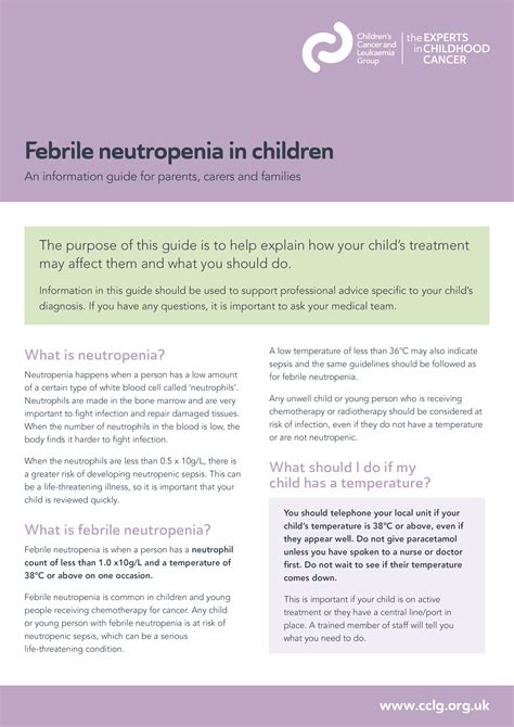 Febrile Neutropenia In Children