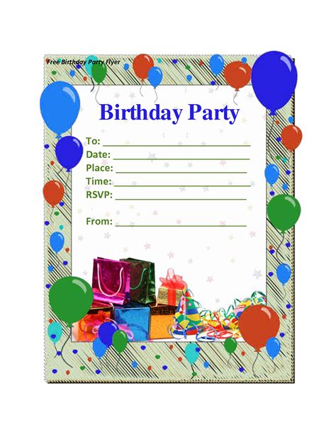 Birthday Invitation Card Template For Adults Cards Design Templates