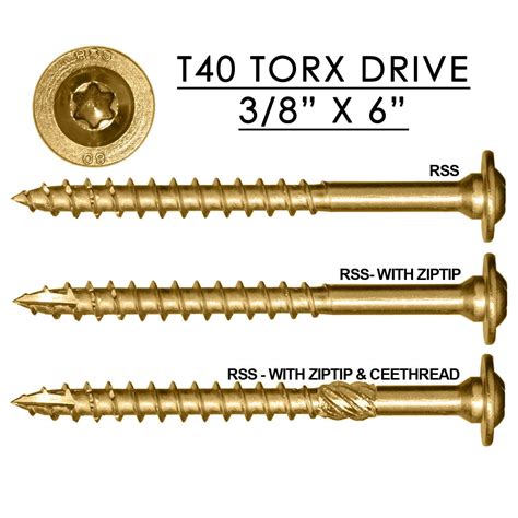 Rss Rugged Structural Screw 38 X 6 Cy Fasteners