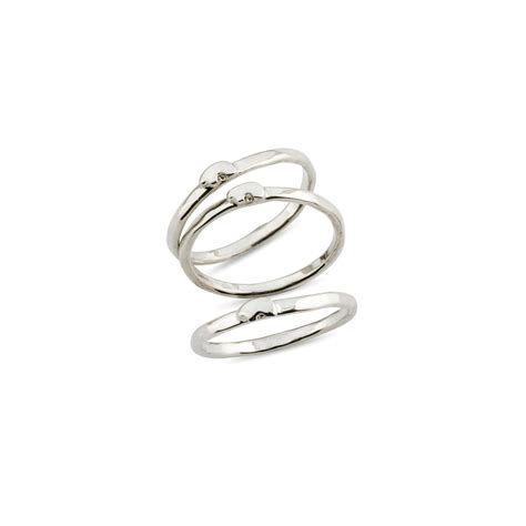 Single Sterling Silver Stackable Ring The Golden Bear
