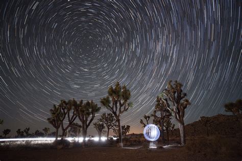 Joshua Tree Star Orb Star Trail In Joshua Tree With A By Flickr