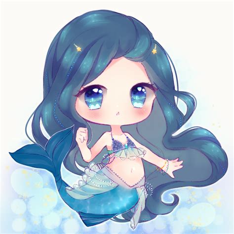 Mermaid Chibi At By Antay6009 Chibi Anime Mermaid
