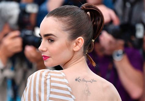 Cannes 2017 Lily Collins Wears Ponytail Wrapped In Gold At Okja