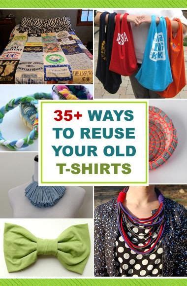 35 Ways To Reuse Your Old T Shirts Old T Shirts T Shirt Diy Diy Shirt