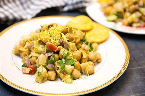 Kabuli Chana Chaat High Protein Snack Chickpea Chaat By Archanas