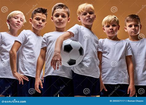 Confident Soccer Players After Final Game Stock Image Image Of