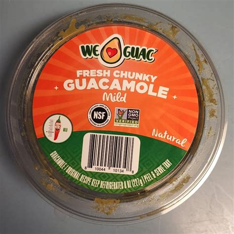We Guac Fresh Chunky Guacamole Mild Review Abillion