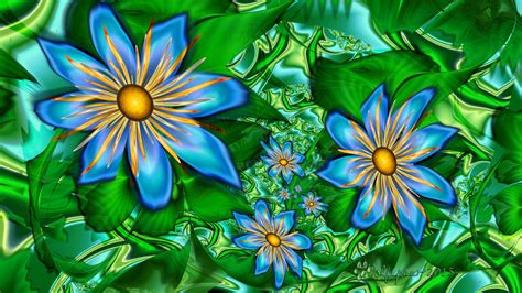Blue Flowers On The Vine By Wolfepaw On Deviantart