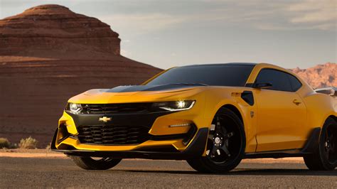 Wallpaper Chevrolet Camaro, Bumblebee, Transformers: The Last Knight