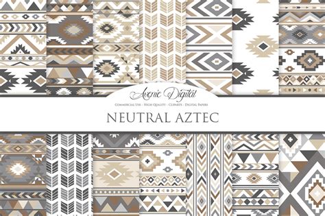 Neutral Boho Seamless Patterns 29229 Backgrounds Design Bundles