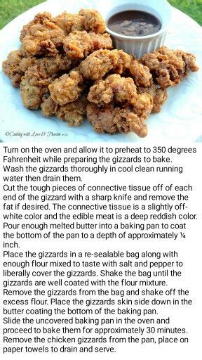 When i was shopping recently, i noticed that the three foods left behind in the meat. Oven fried chicken gizzards | Chicken gizzards, Fried ...