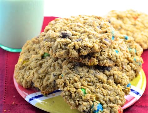 Using a spoon or cookie scoop, shape your cookie dough into balls. Paula Deens Monster Cookies Recipe - Food.com