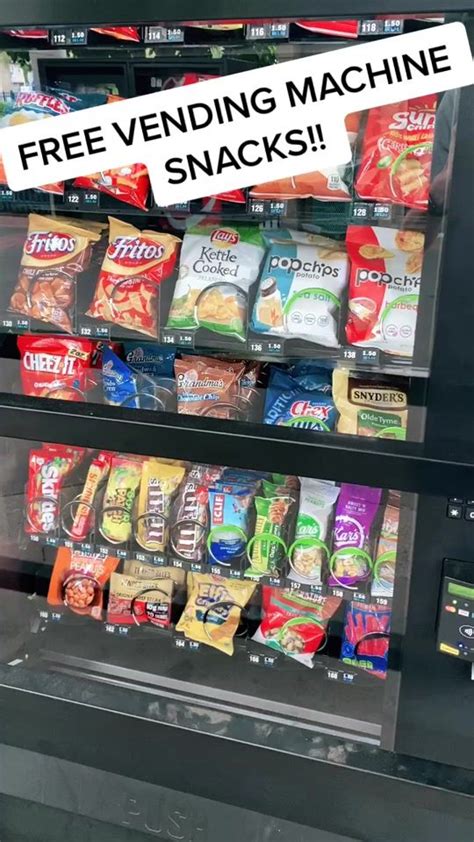Free snacks from the vending machine!! #fyp # ...