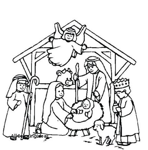 Nativity Scene Drawing At Getdrawings Free Download