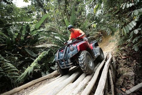 Zoom through the jungle to your choice of destinations: ATV Adventure Park Kuala Lumpur
