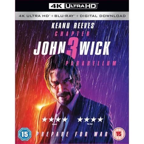 John Wick Chapters Trilogy K UHD Digital HD Discs Keanu Reeves NEW ASA College