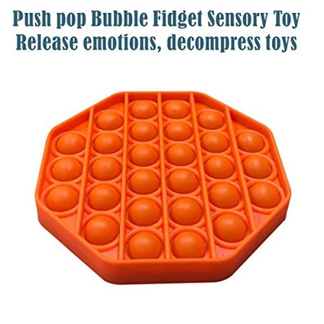 Teamgee Pop Fidget Toy It Silicone Push Sensory Pop Stress Bubble Toy