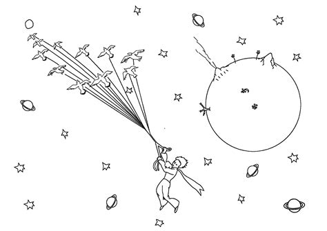 The Little Prince And A Planet Le Petit Prince Kids Coloring Pages