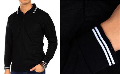 Tersedia bahan cotton combed murah berkualitas, banyak pilihan warna. Jual Kaos Polo Lengan Panjang Polo Shirt Kaos Polos Lengan ...