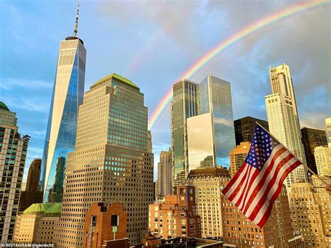 Stunning Rainbow Appears Over New York City Amid Covid 19 Pandemic