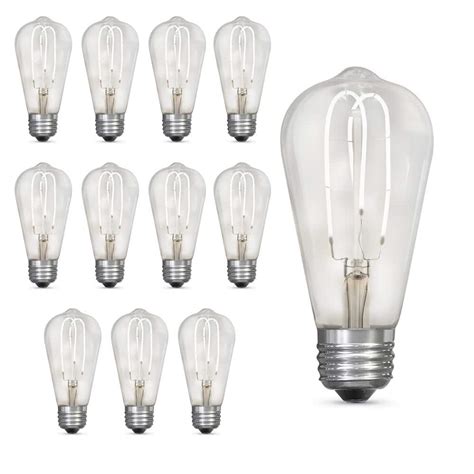 Feit Electric 40 Watt Equivalent St19 Dimmable M Shape Filament Clear
