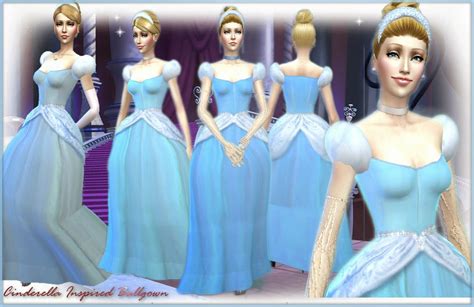 Mythical Dreams Sims 4 Cinderella Inspired Ballgown Sims 4 Cas Sims