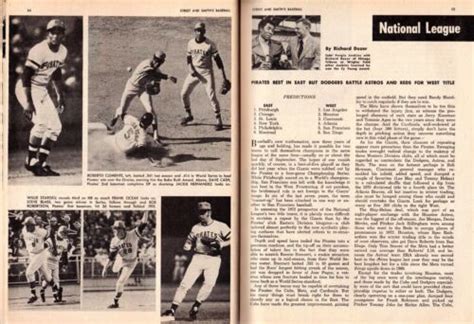 1972 Street And Smiths Baseball Magazine Roberto Clemente Pittsburgh