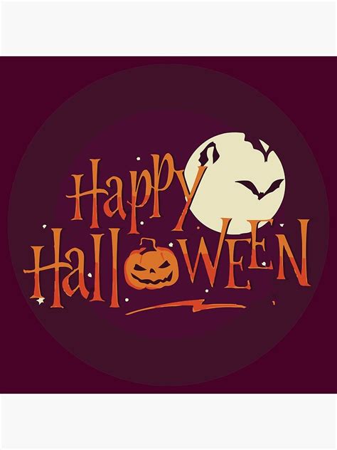 Happy Spooky Halloween Poster By Graphix Space Redbubble