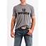 CINCH Jeans  Mens Gray Cotton Poly Tee Shirt