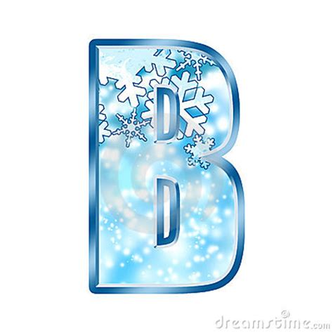 It represents the voiced bilabial stop in many languages, including english. Winter Alphabet Number B Stock Photos - Image: 7169213