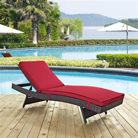 Chaise covers keep your outdoor chaise lounges clean and safe from weather agents. MODWAY Convene Wicker Outdoor Patio Chaise Lounge in ...