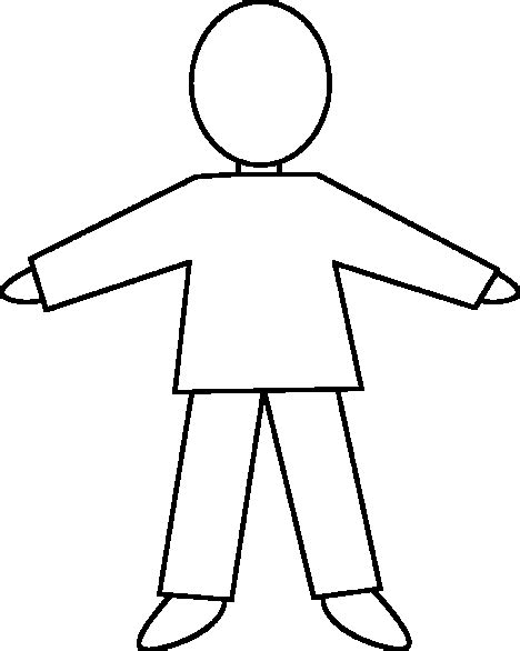 Human Body Outline Printable - Cliparts.co