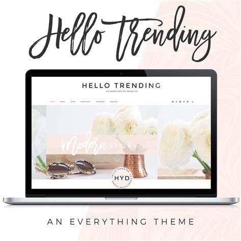 This post is a roundup of 31 of the best feminine wordpress themes of the year. Hello Trending - An Everything Theme | Feminine wordpress theme, Wordpress theme, Pretty ...