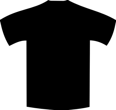 Black Plain Shirt Front And Back Clipart Best